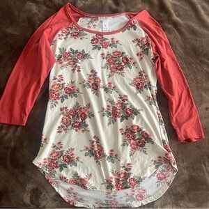 Just Be white floral shirt